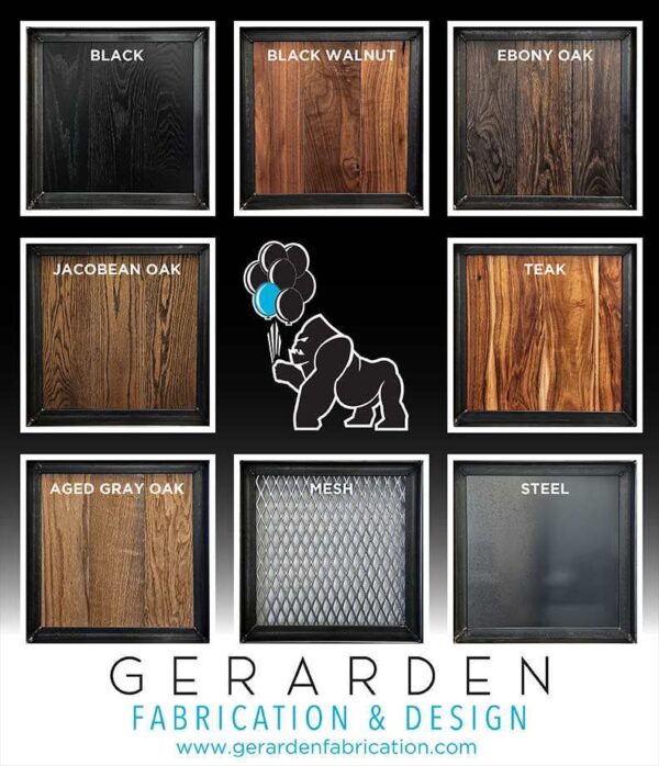 Modern Industrial Metal and Wood Media Console with Live Edge Slab - Image 2