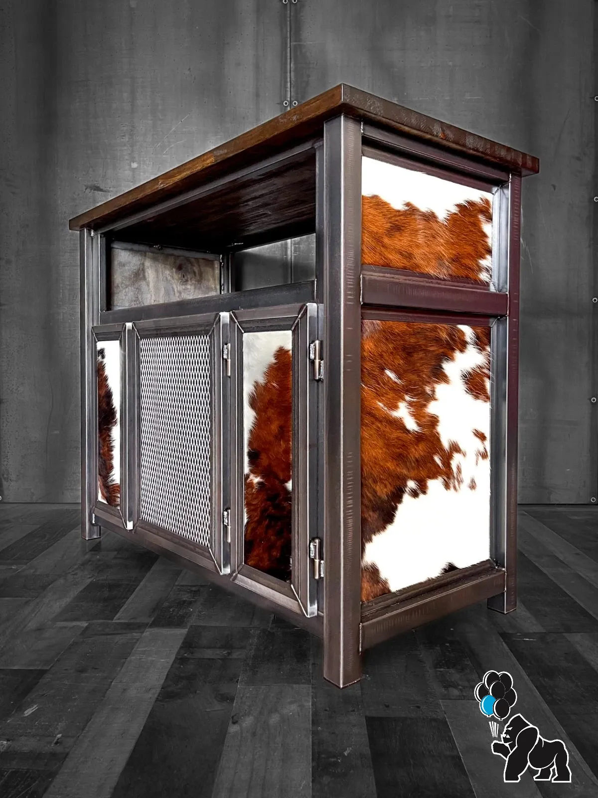 Hair on Hide Cabinet