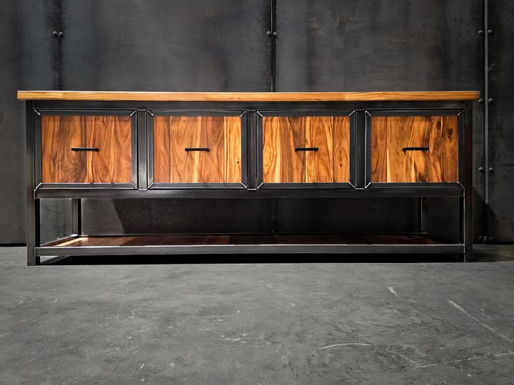 Vinyl Storage Credenza